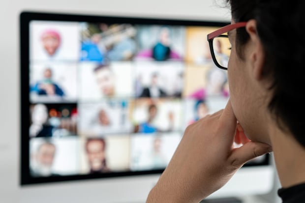 Face to face meeting over webcams