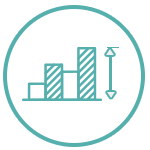 Icon of bar graph