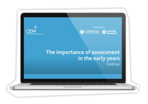 Importance of assessment in early years blog image on laptop screen