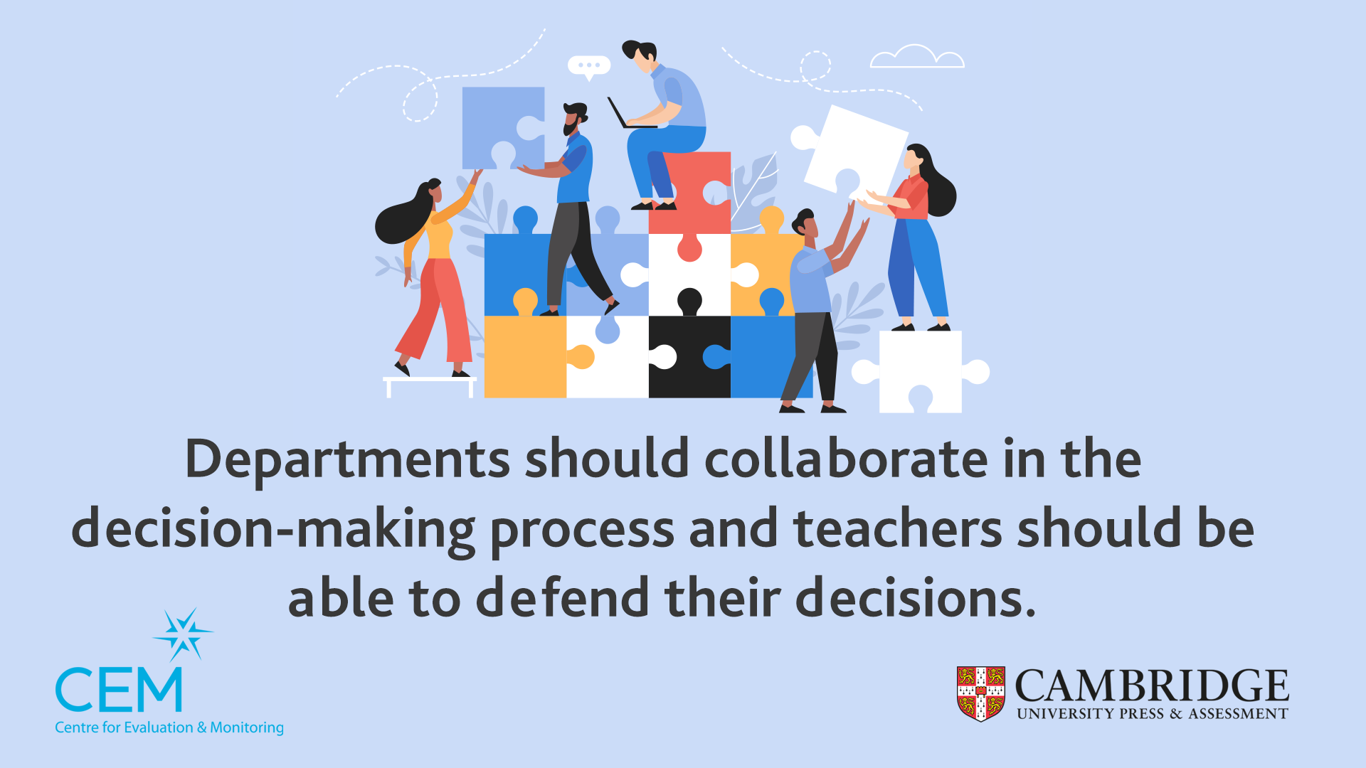 Departments should collaborate